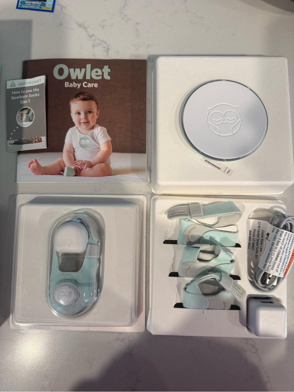 Smart Sock Baby Monitor - Mint